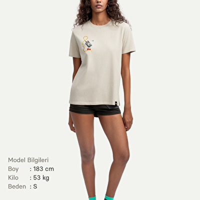 KAFT X FENDER X ZUHAL Vintage Room - Bone - Tasarım T-Shirt - Unisex